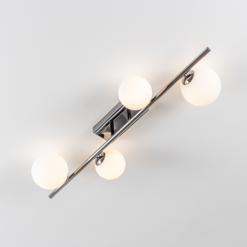 Brilagi - LED pritrjen lestenec MILLA 4xG9/3W/230V črno-krom/bela