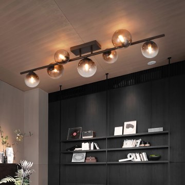Brilagi - LED pritrjen lestenec MILLA 7xG9/3W/230V rjava/zadimljena rjava