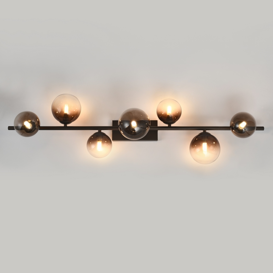 Brilagi - LED pritrjen lestenec MILLA 7xG9/3W/230V rjava/zadimljena rjava