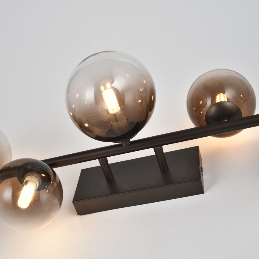 Brilagi - LED pritrjen lestenec MILLA 7xG9/3W/230V rjava/zadimljena rjava