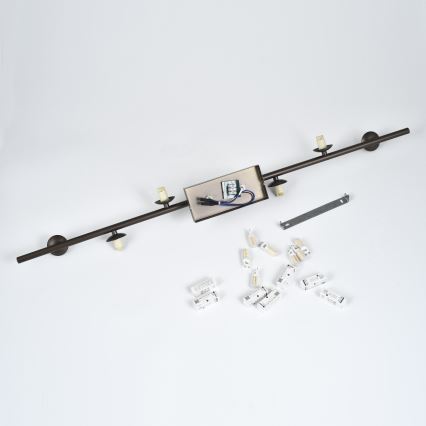 Brilagi - LED pritrjen lestenec MILLA 7xG9/3W/230V rjava/zadimljena rjava