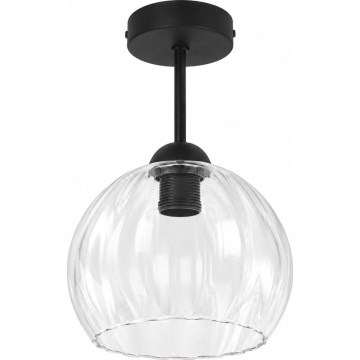 BRILAGI - LED pritrjen lestenec RETRO GLASS 1xE27/60W/230V premer 25 cm črna/prozorna