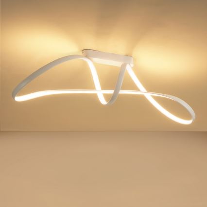 Brilagi - LED zatemljiv površinsko montiran lestenec TWISTER LED/60W/230V 3000-6000K bela + daljinski upravljalnik