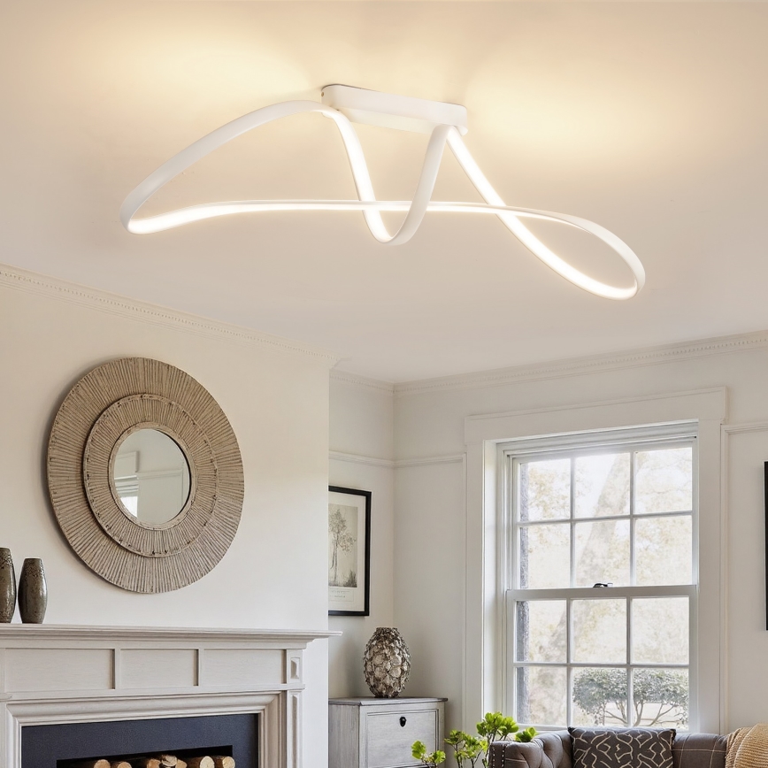 Brilagi - LED zatemljiv površinsko montiran lestenec TWISTER LED/60W/230V 3000-6000K bela + daljinski upravljalnik