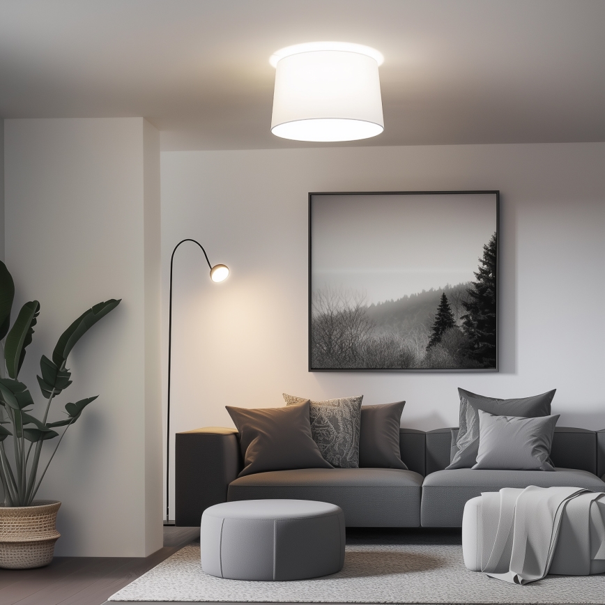 Brilagi - LED pritrjen stropni lestenec CERIA 1xE27/40W/230V, premer 45 cm, bela