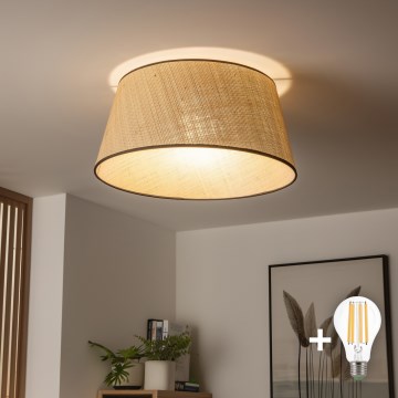 Brilagi - LED pritrjen stropni lestenec CERIA 1xE27/40W/230V premer 50 cm bež