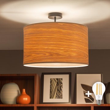 Brilagi - LED pritrjen stropni lestenec CERIA 1xE27/60W/230V premer 45 cm črna/bež