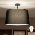 Brilagi - LED pritrjen stropni lestenec CERIA 1xE27/60W/230V, premer 45 cm, črna