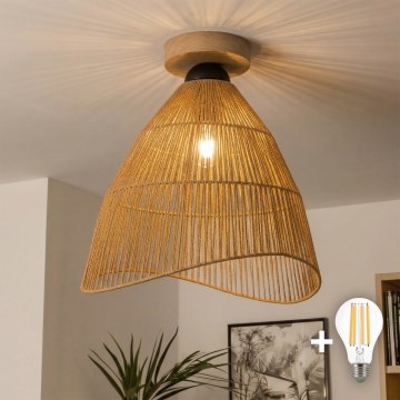 Brilagi - LED pritrjen stropni lestenec CERIA BOHO 1xE27/40W/230V premer 70 cm rjav/hrast