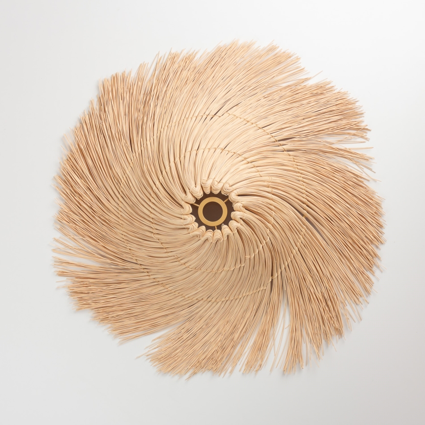 Brilagi - LED pritrjen stropni lestenec CERIA BOHO 1×E27/40W/230V Ø 70 cm ratan/hrast