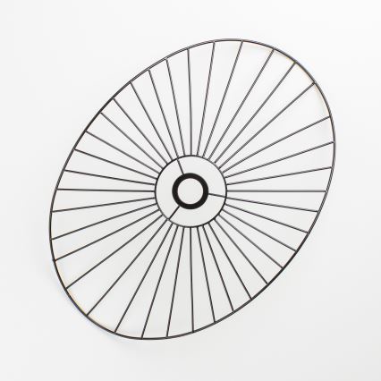 Brilagi - LED pritrjen stropni lestenec CERIA WIRE 1xE27/40W/230V 40x56 cm črna/hrast