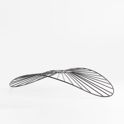 Brilagi - LED pritrjen stropni lestenec CERIA WIRE 1xE27/40W/230V 40x56 cm črna/hrast