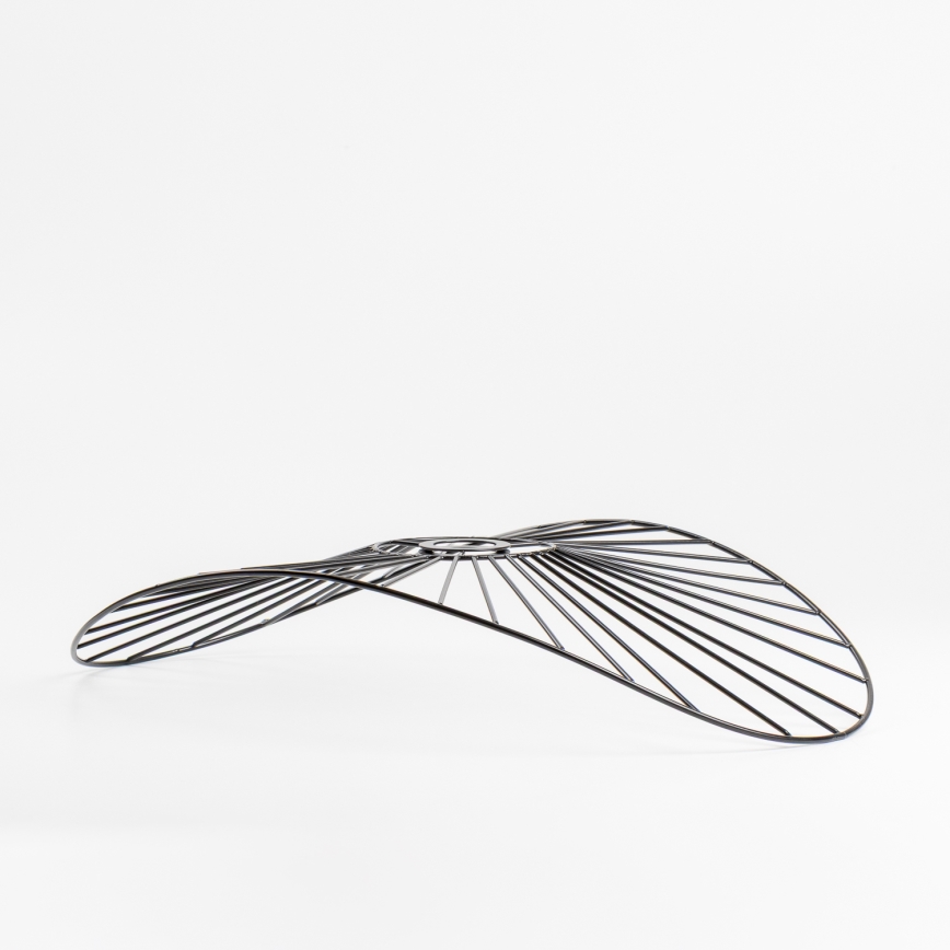 Brilagi - LED pritrjen stropni lestenec CERIA WIRE 1xE27/40W/230V 40x56 cm črna/hrast