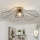 Brilagi - LED pritrjen stropni lestenec CERIA WIRE 1xE27/40W/230V premer 80 cm črna/hrast