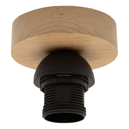 Brilagi - LED pritrjen stropni lestenec CERIA WIRE 1xE27/40W/230V premer 80 cm črna/hrast