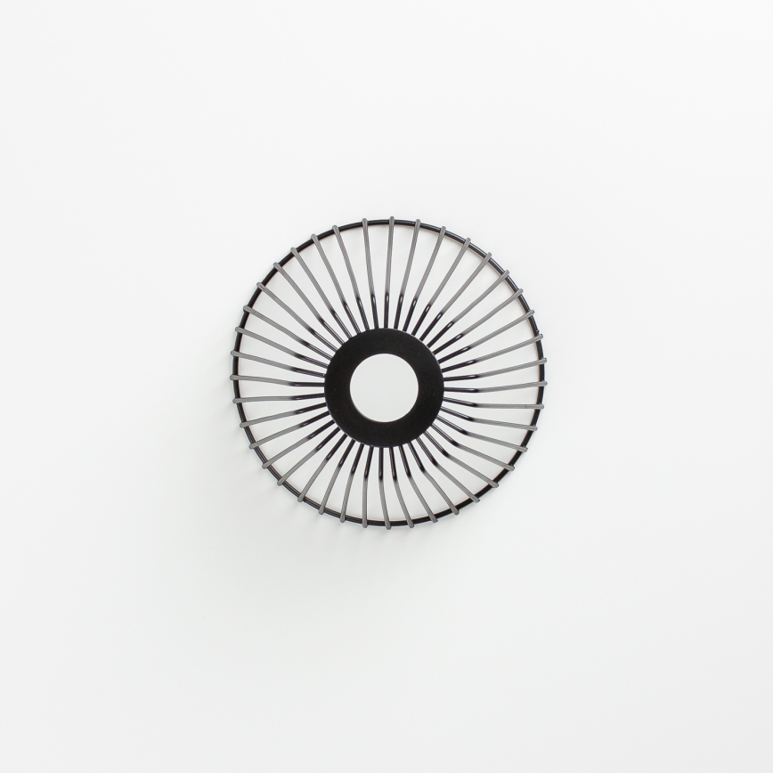Brilagi - LED pritrjen stropni lestenec CERIA WIRE 1xE27/40W/230V premer 80 cm črna/hrast