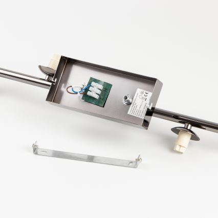 Brilagi - LED pritrjen stropni lestenec MILLA 7xG9/3W/230V, črni krom / dimno steklo