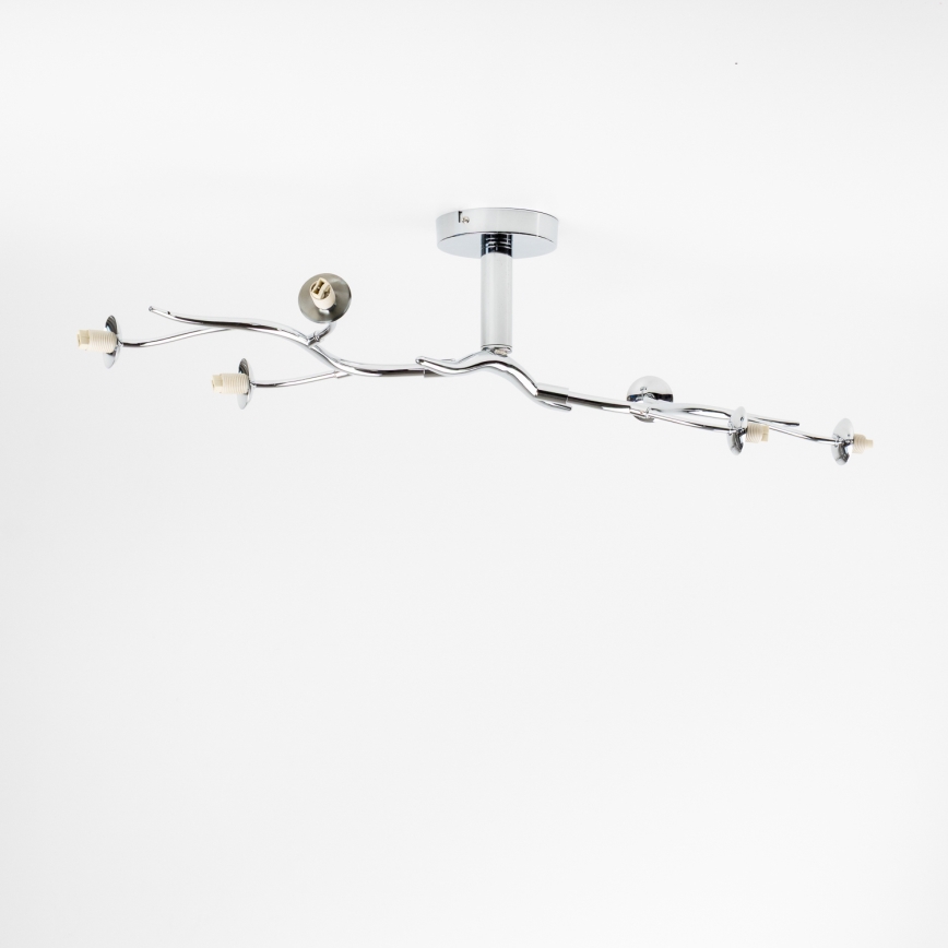 Brilagi - LED pritrjen stropni lestenec MISTEL 6xG9/3W/230V črni krom/dimno