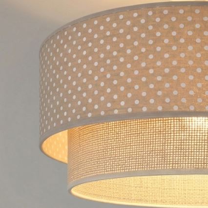 Brilagi - LED nadgradni lestenec BOHO BOBO 1xE27/10W/230V premer 40 cm pikice bež/krem