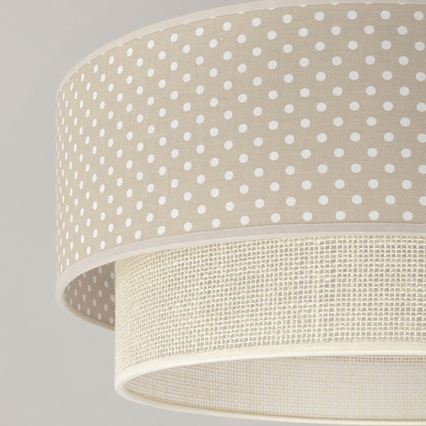 Brilagi - LED nadgradni lestenec BOHO BOBO 1xE27/10W/230V premer 40 cm pikice bež/krem