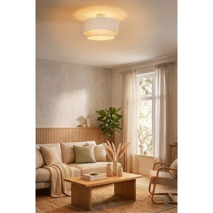 Brilagi - LED pritrjena stropna svetilka BOHO ECO 1xE27/10W/230V, premer 40 cm, kremna