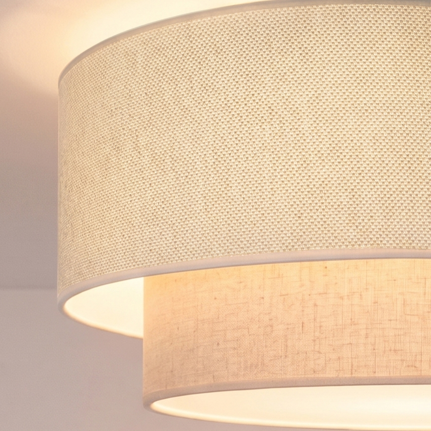 Brilagi - LED pritrjena stropna svetilka BOHO ECO 1xE27/10W/230V, premer 40 cm, kremna