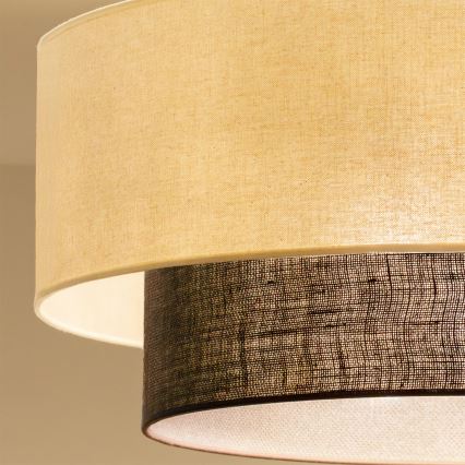 Brilagi - LED pritrjena stropna svetilka BOHO STYLE 3xE27/15W/230V Ø 60 cm kremna/rjava