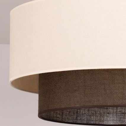 Brilagi - LED pritrjena stropna svetilka BOHO STYLE 3xE27/15W/230V Ø 60 cm kremna/rjava