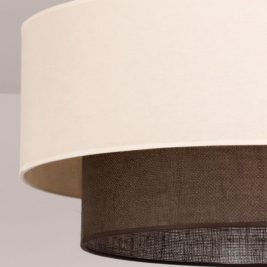 Brilagi - LED pritrjena stropna svetilka BOHO STYLE 3xE27/15W/230V Ø 60 cm kremna/rjava