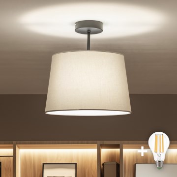 Brilagi - LED pritrjena stropna svetilka CERIA 1xE27/60W/230V premer 30 cm črna/siva