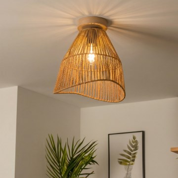 Brilagi - LED pritrjena stropna svetilka CERIA BOHO 1x E27/40W/230V, premer 30 cm, rjava/hrast