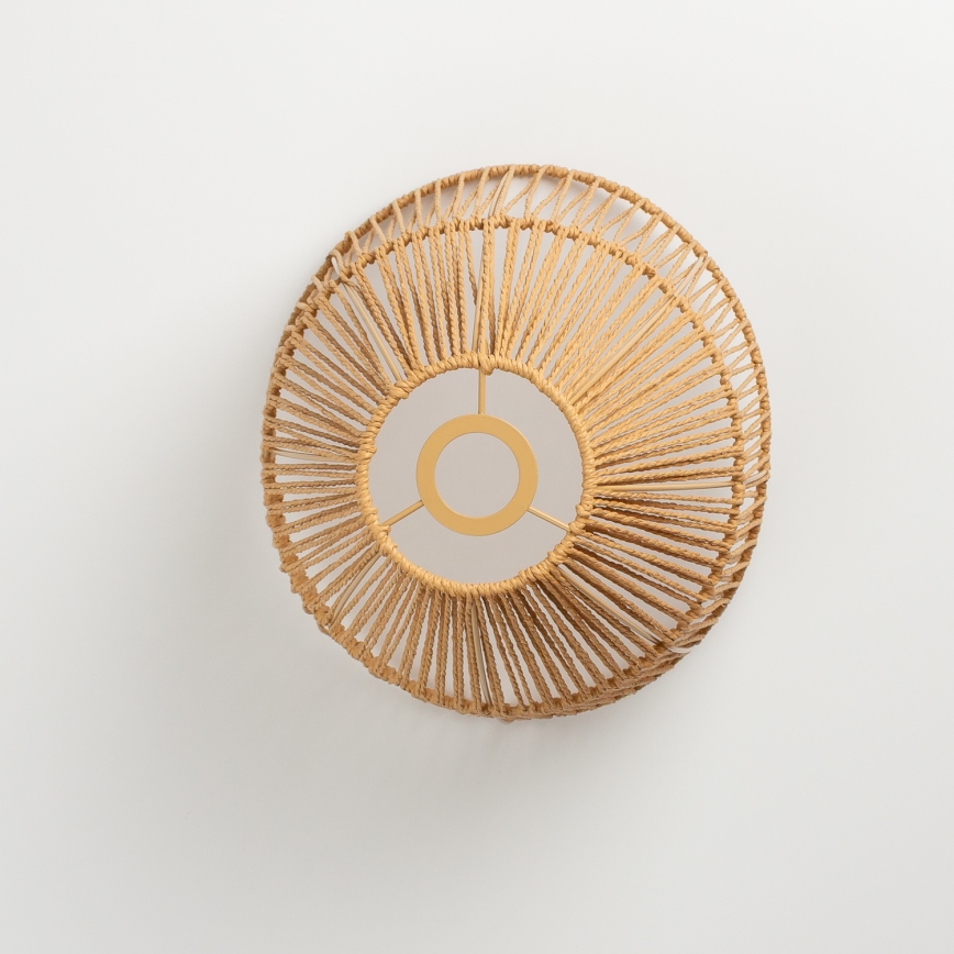 Brilagi - LED pritrjena stropna svetilka CERIA BOHO 1x E27/40W/230V, premer 30 cm, rjava/hrast