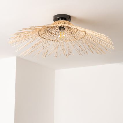 Brilagi - LED pritrjena stropna svetilka CERIA BOHO 1xE27/40W/230V, premer 100 cm, bambus