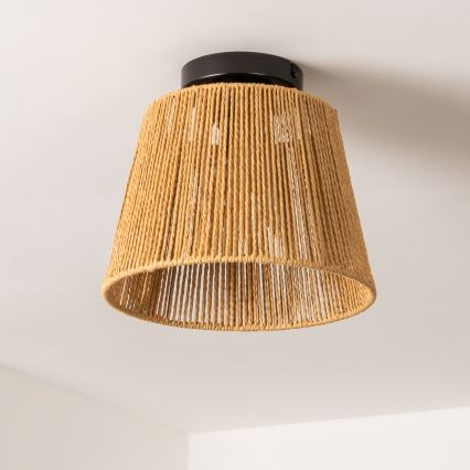 Brilagi - LED pritrjena stropna svetilka CERIA BOHO 1xE27/40W/230V premer 28 cm rjava