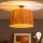 Brilagi - LED pritrjena stropna svetilka CERIA BOHO 1xE27/60W/230V, premer 50 cm, črna/rafija