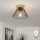 Brilagi - LED pritrjena stropna svetilka CERIA WIRE 1xE27/40W/230V premer 30 cm črna/hrast