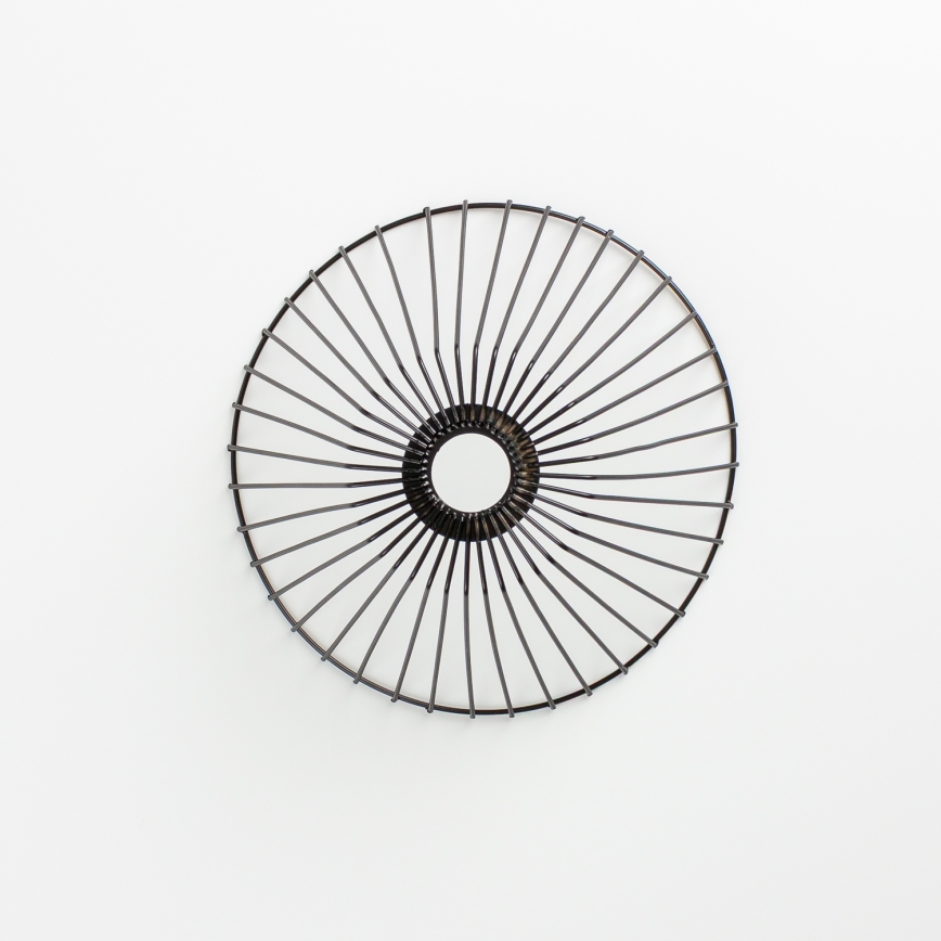 Brilagi - LED pritrjena stropna svetilka CERIA WIRE 1xE27/40W/230V premer 30 cm črna/hrast