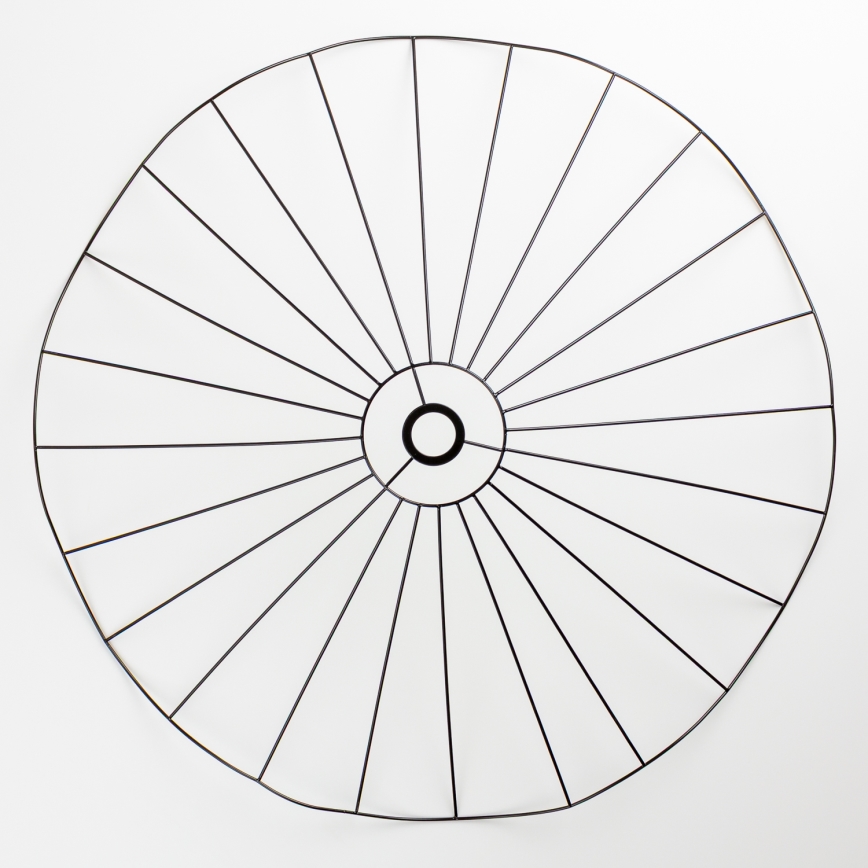 Brilagi - LED pritrjena stropna svetilka CERIA WIRE 1xE27/40W/230V, premer 80 cm, črna/hrast