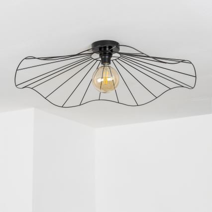 Brilagi - LED pritrjena stropna svetilka CERIA WIRE 1xE27/40W/230V premer 80 cm črna