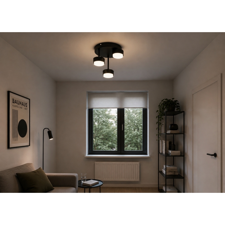 Brilagi - LED pritrjena stropna svetilka MONO 3xGX53/30W/230V črna