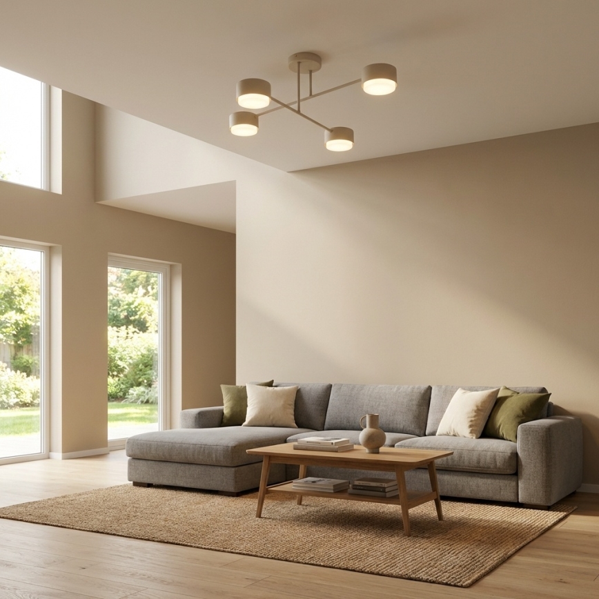 Brilagi - LED pritrjena stropna svetilka MONO 4xGX53/30W/230V bež