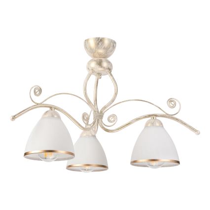 Brilagi - LED pritrjeni lestenec ANTICO 3xE27/60W/230V, bela patina