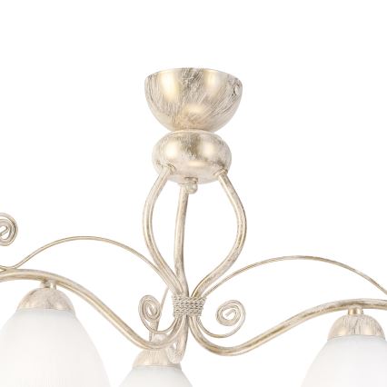 Brilagi - LED pritrjeni lestenec ANTICO 3xE27/60W/230V, bela patina