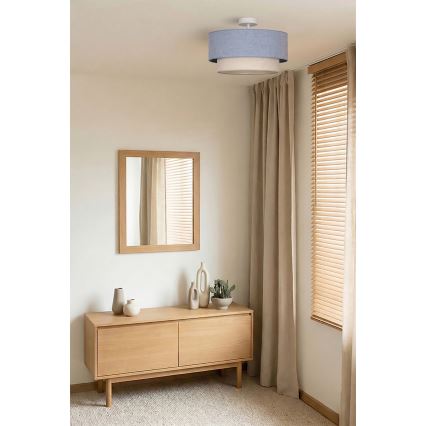Brilagi - LED pritrjeni lestenec BOHO ECO 1xE27/10W/230V premer 40 cm modra/kremna