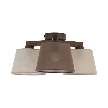 BRILAGI - LED pritrjeni lestenec LATTE 3xE27/15W/230V borovica/mešanica