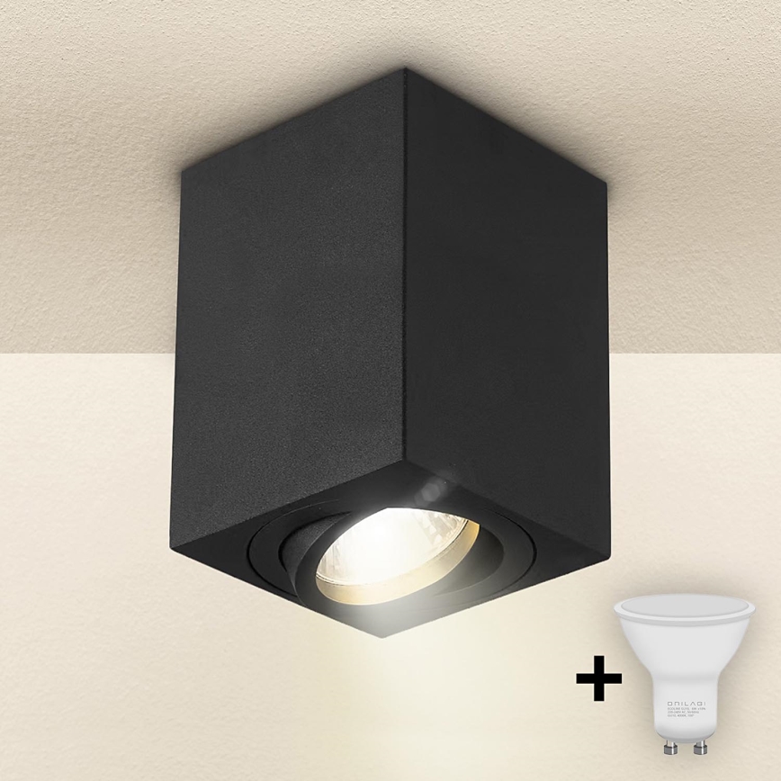 Brilagi - LED Reflektor MIA 1xGU10/30W/230V 100x80 mm črna