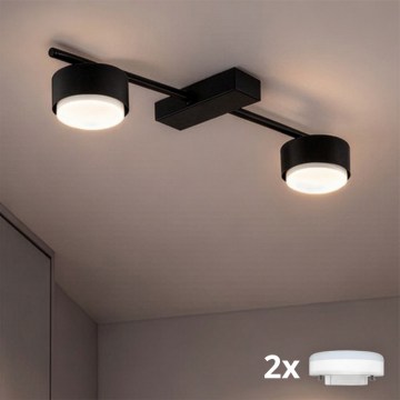 Brilagi - LED RGB+CCT z možnostjo zatemnitve točkovno svetilo MONO 2xGX53/14W/230V 2700-6500K Wi-Fi Tuya črna