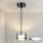 Brilagi - LED RGB+CCT zatemljiv lestenec na kablu AURA LUX 1xGX53/14W/230V 2700-6500K Wi-Fi Tuya črna/dimljena