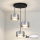 Brilagi - LED RGB+CCT zatemljiv viseči luster na jekleni vrvici AURA LUX 3xGX53/14W/230V 2700-6500K Wi-Fi Tuya črna/zadimljena