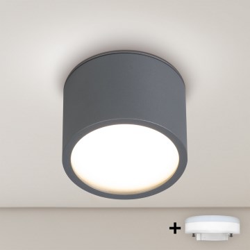 BRILAGI - LED RGB+CCT zatemljivo kopalniško točkovno svetilo SMOOTH1xGX53/14W/230V 60x82 mm 2700-6500K Wi-Fi Tuya antracit IP54
